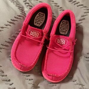 Girls Hot Pink Hey Dudes- 11k SOLD